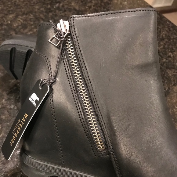 New Sorel Joan of Arctic Wedge II Zip Bootie Black - Picture 4 of 15